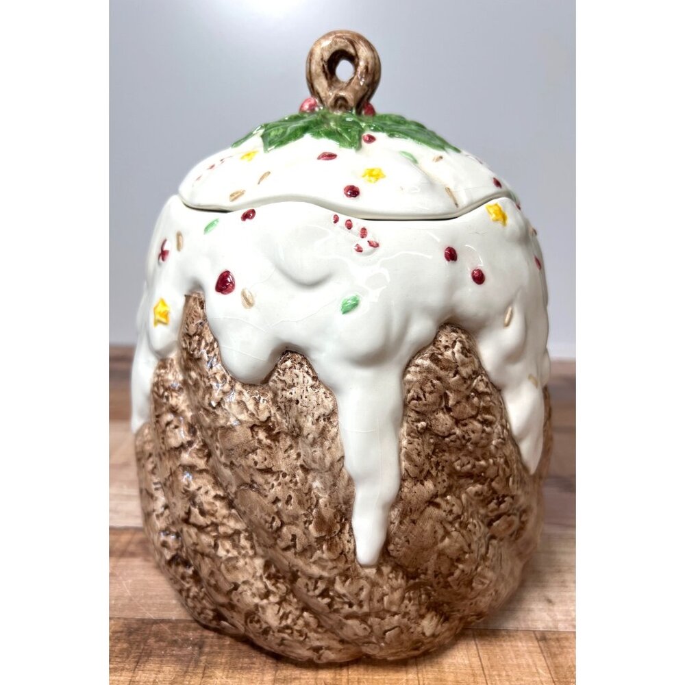 Nantucket Ceramic Christmas Cookie Jar